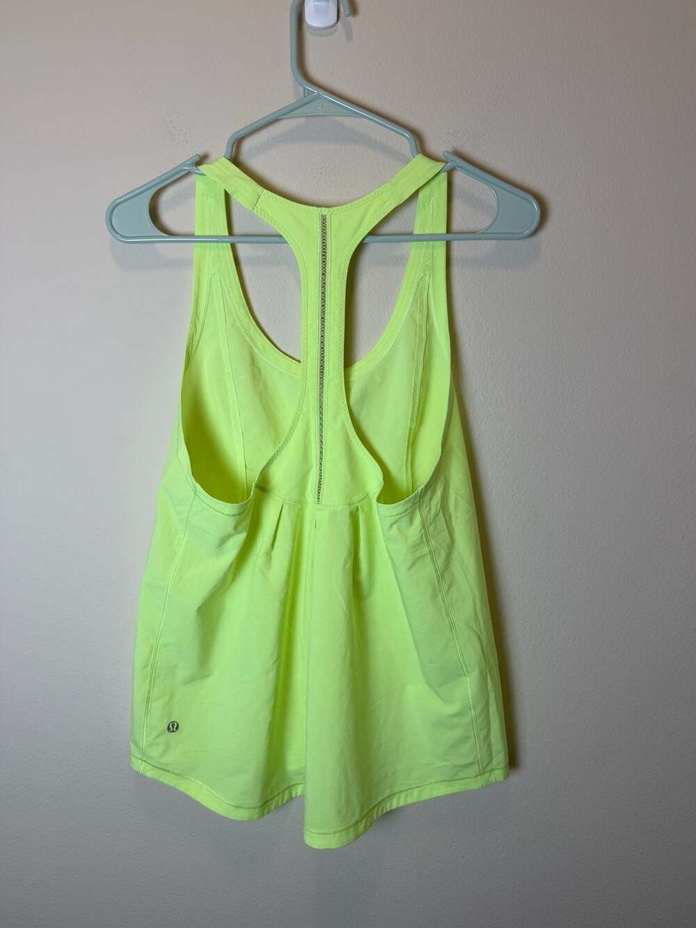 Lululemon Racerback Tank Top Neon Yellow - Picture 2 of 3